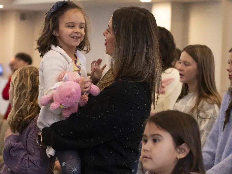 Family enjoying Sunday services at Harvest Desoto.